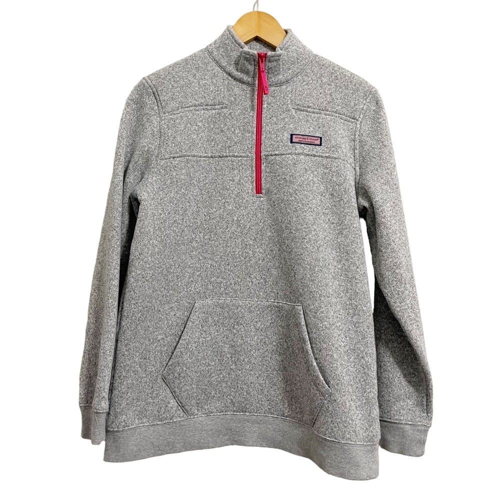 Vineyard Vines Kangaroo Pocket 1/4 Zip Fleece Pullover Small